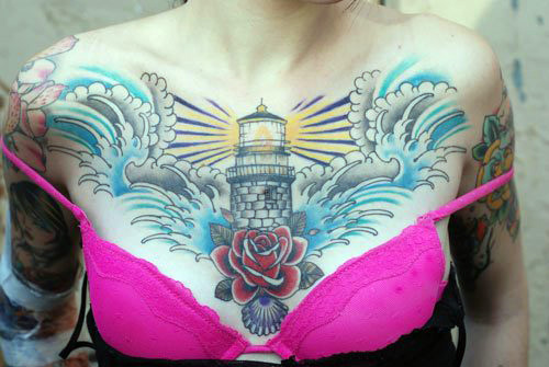 Unique Chest Tattoos Women